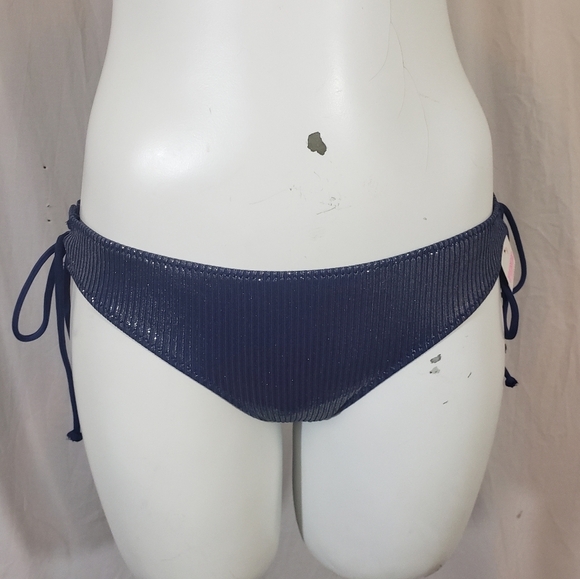 Pink by Vs sparkle blue mini cheekster ribbed bott - Picture 2 of 6